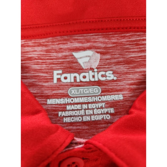 NEW Wisconsin‎ Badgers Polo Shirt Football University Logo Red Mens XL - Picture 8 of 13